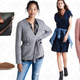 The Transport Weekender, $196 | The Inez Stud Ankle-Strap Shoe, $49 | Carrington Blazer, $77 | Wrap-Front Mini Dress, $49 | Teatro Swing Coat, $140